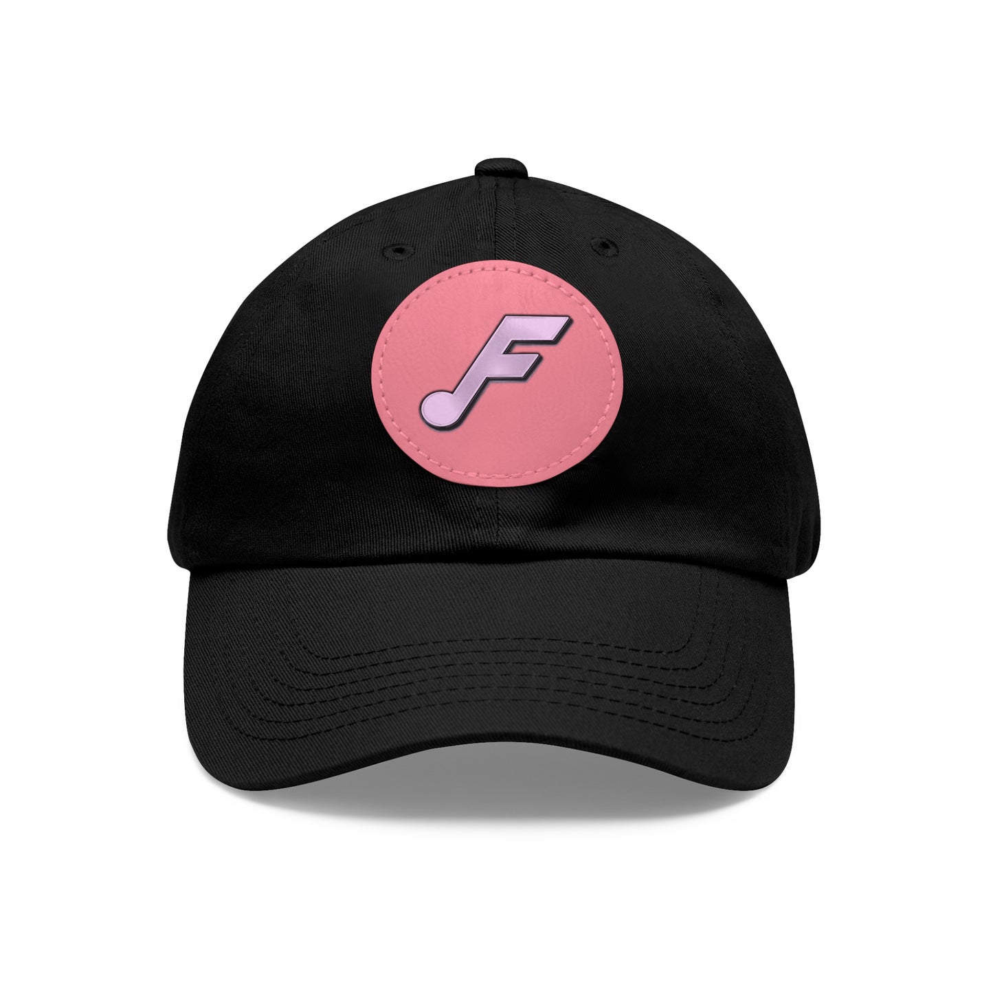 Frettnote Dad Hat with Leather Patch (Round)