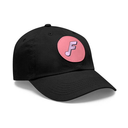 Frettnote Dad Hat with Leather Patch (Round)